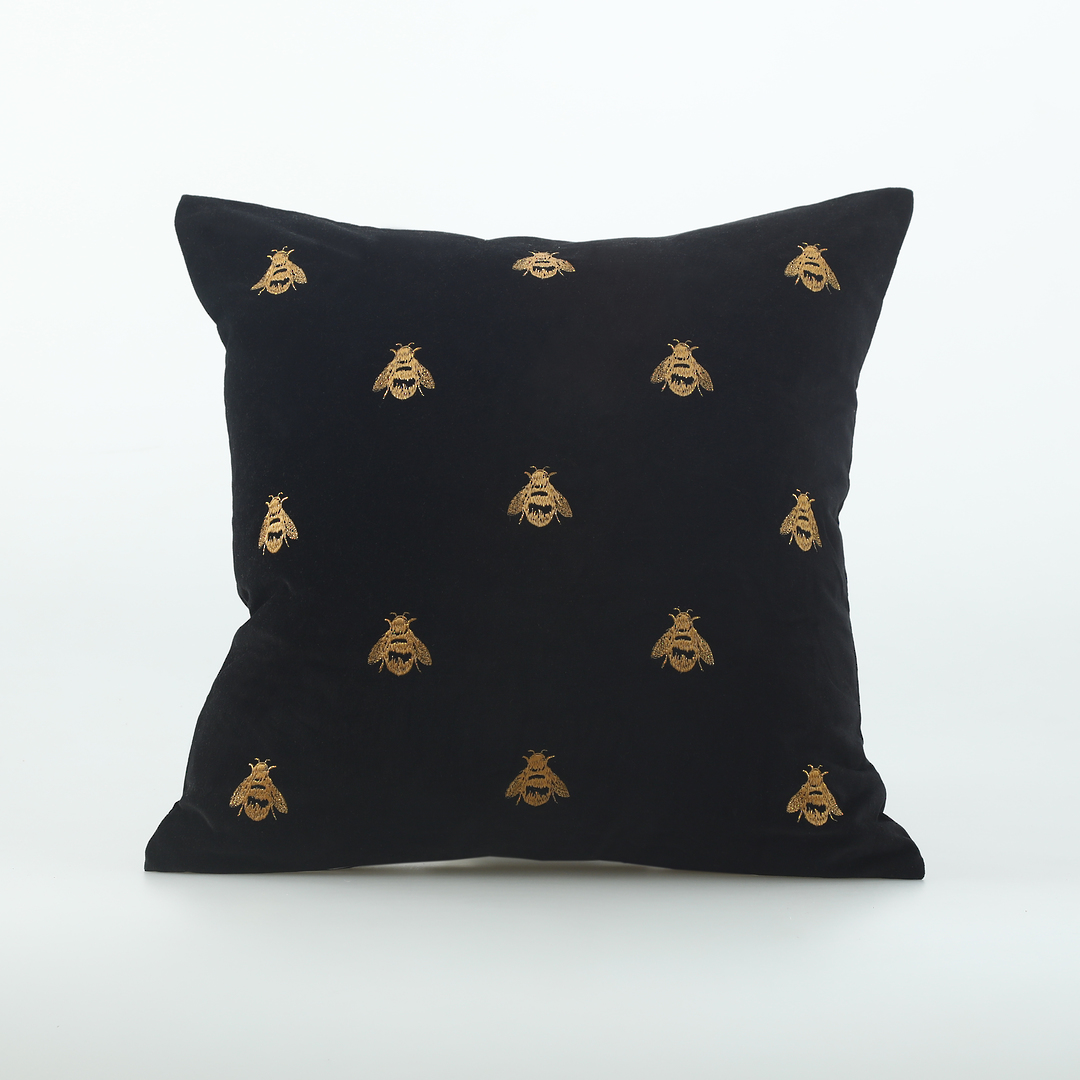 MM Linen - Buzz Cushions - Black image 1